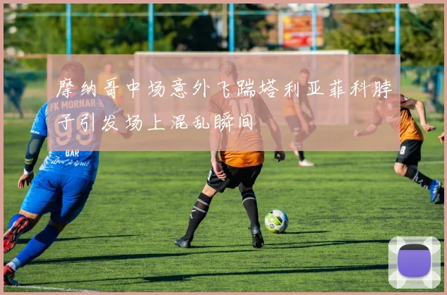 摩纳哥中场意外飞踹塔利亚菲科脖子引发场上混乱瞬间